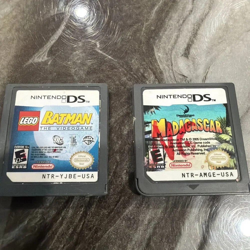 Lot of 3 Games Nintendo DS Lego Batman-Madagascar & Phineas & Ferd Games ONLY